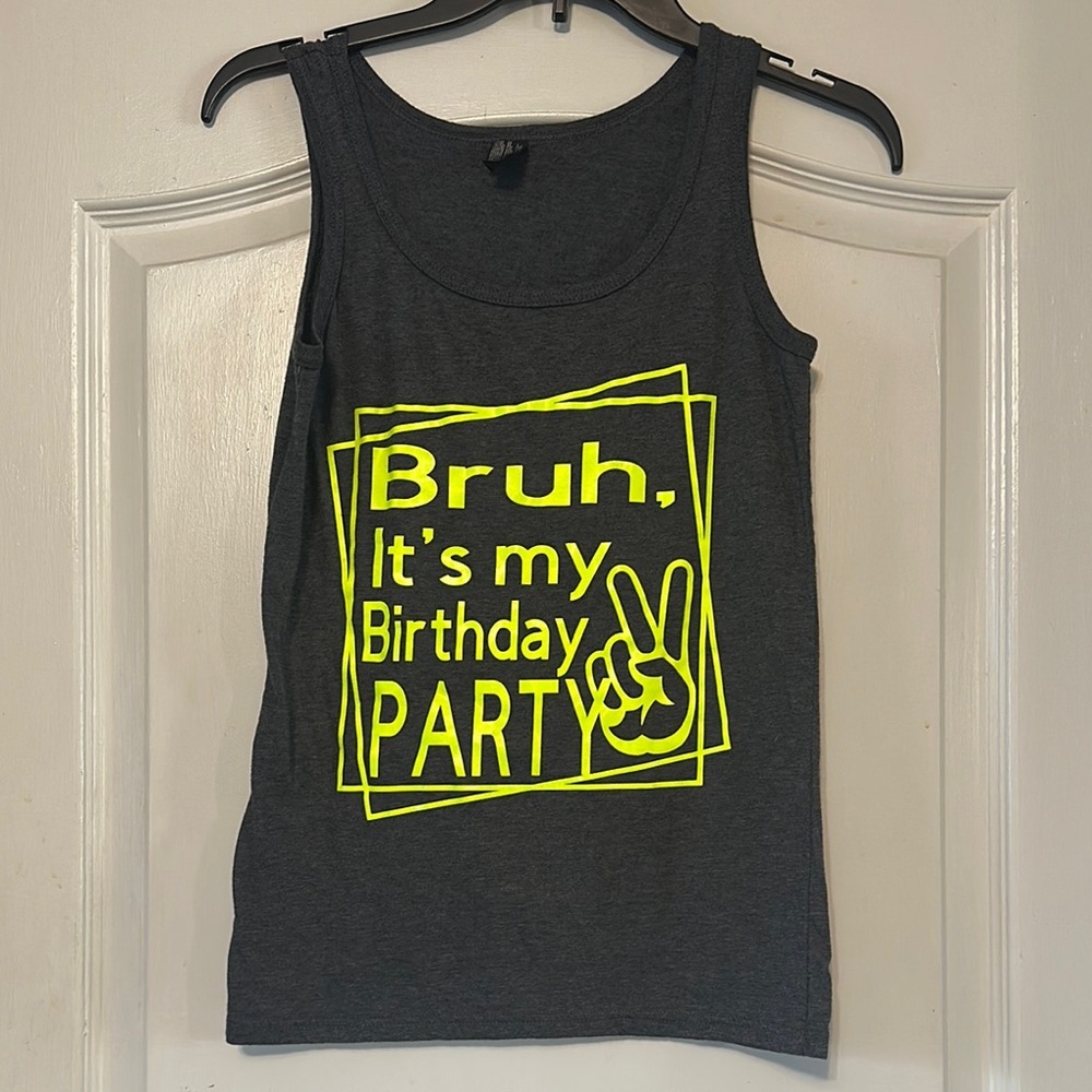 Gray and Yellow Birthday Party Vest